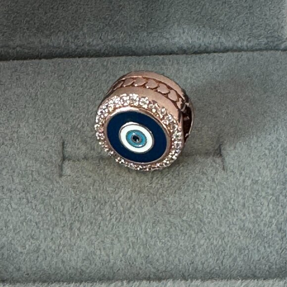 Pandora Evil Eye Double Sided Charm EG792016CZ Canada Exel. ye of Proteetion - Picture 4 of 5